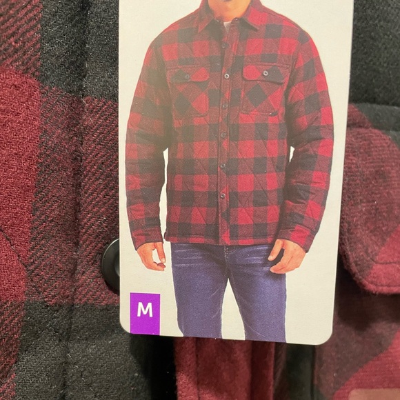 Men’s Quilted Flannel Jacket - Picture 4 of 9